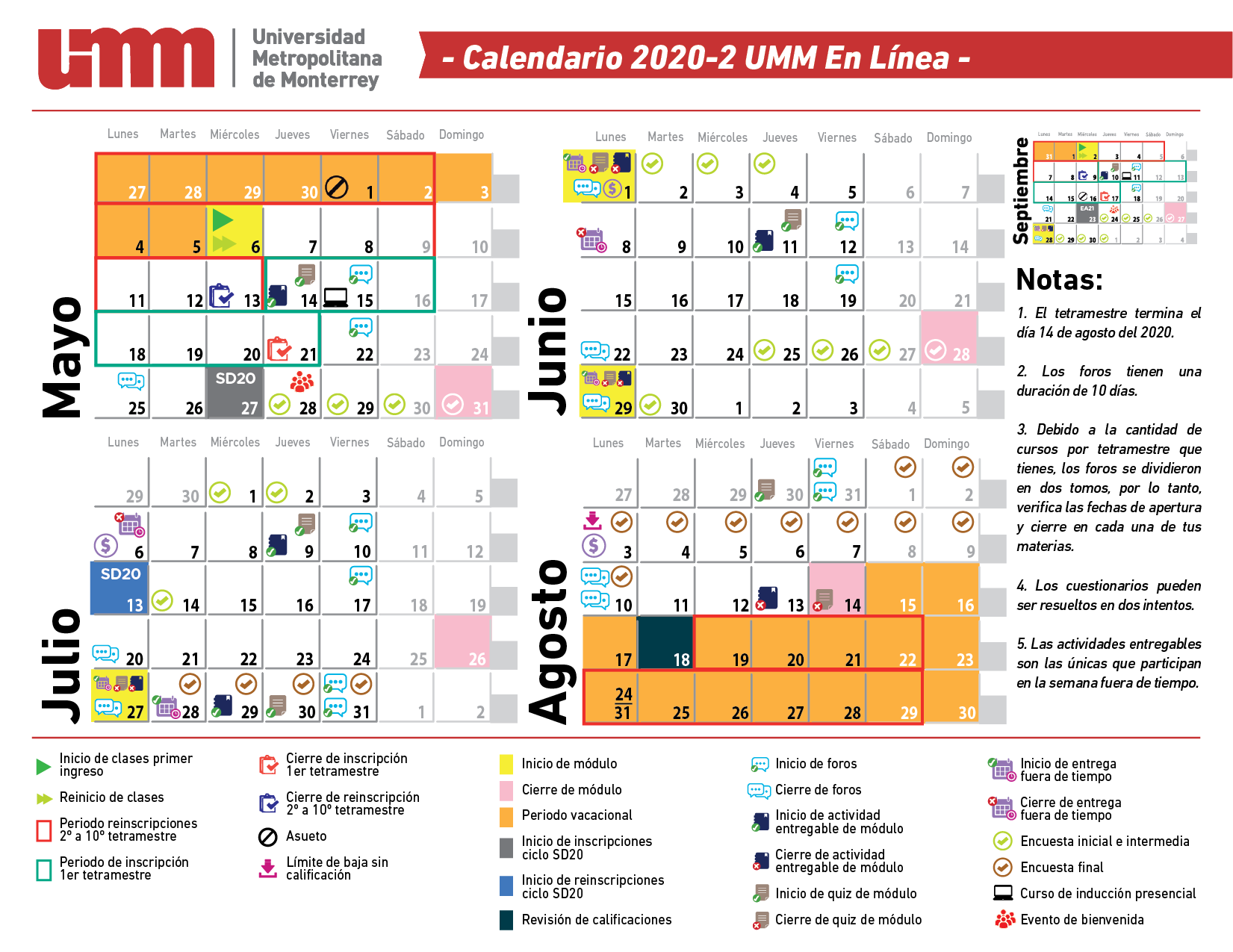 Calendario UMM
