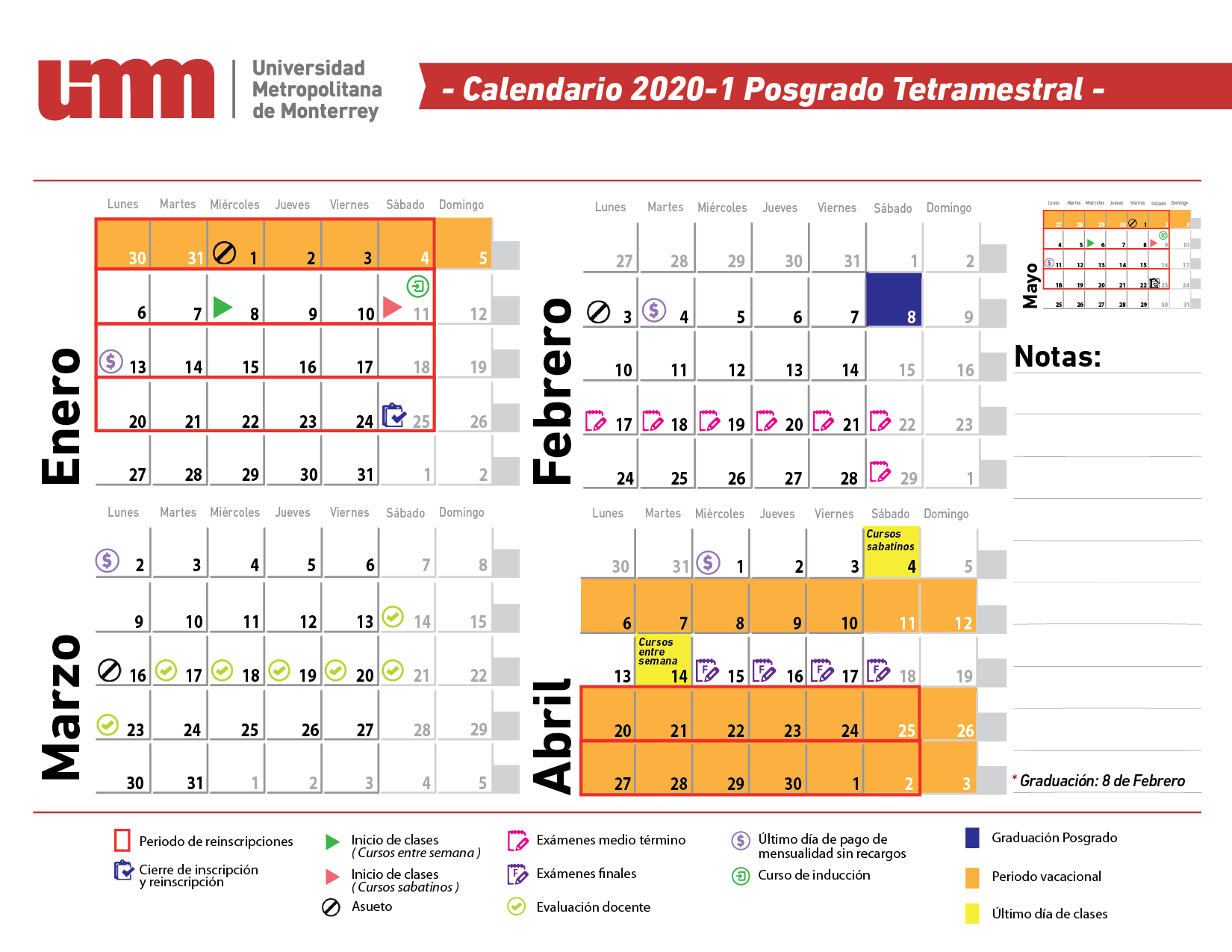 Calendario UMM