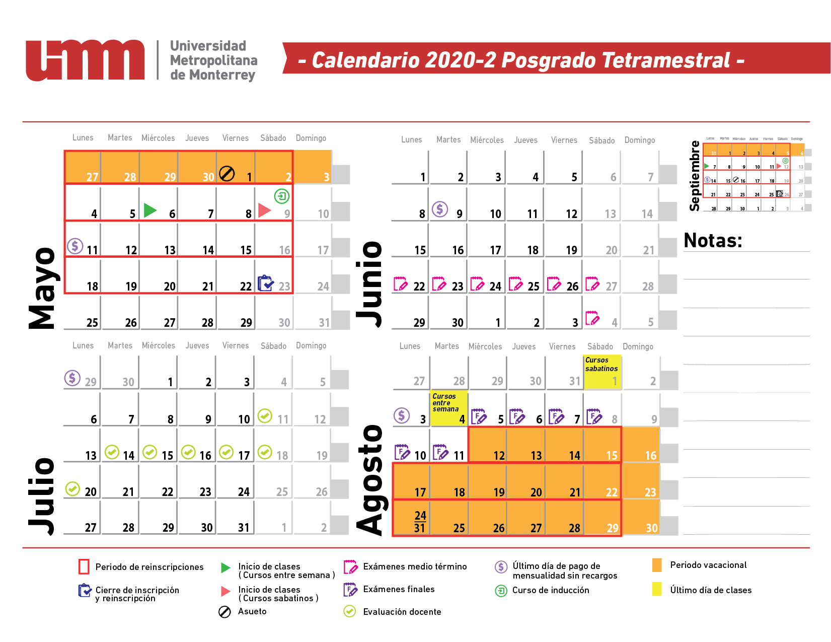 Calendario UMM