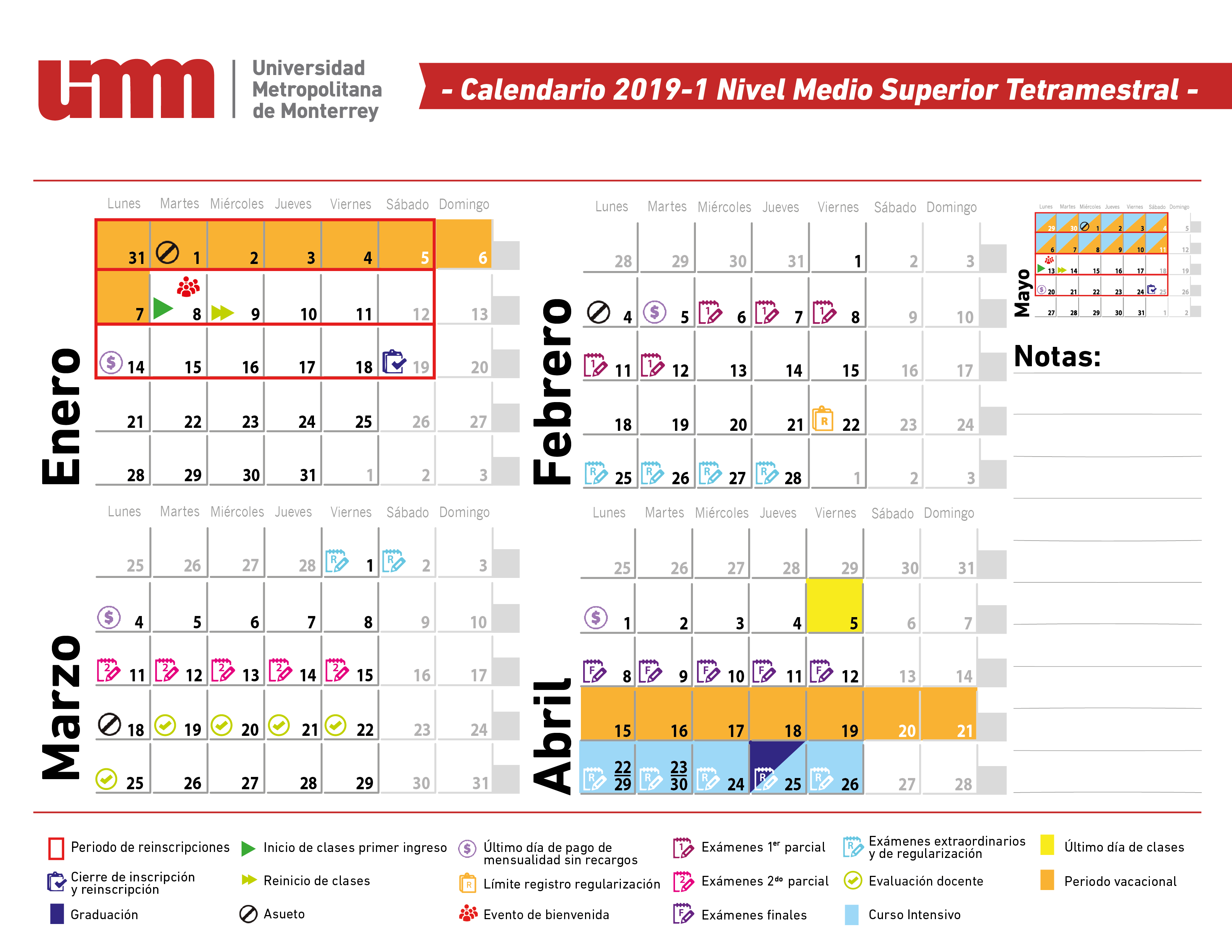 Calendario | UMM