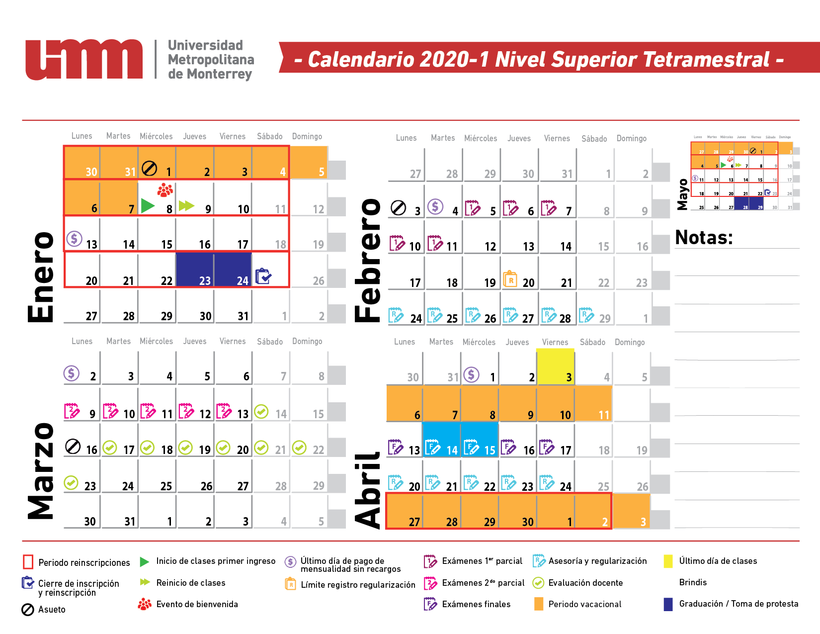 Calendario UMM